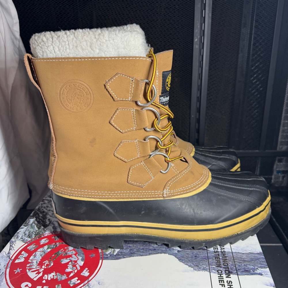 Western Chief Mens Arctic Snow Boots Sand Tan Winter Cold Weather Size 10 220053